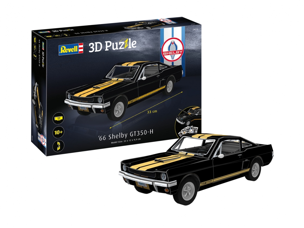 Puzzle, Revell, 66 Shelby GT350-H 3D, 111 piese
