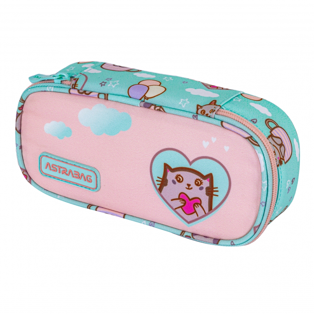 Geantă de toaletă unică fără accesorii ASTRABAG Cats, AC16, 20 x 14 x 3,5 cm