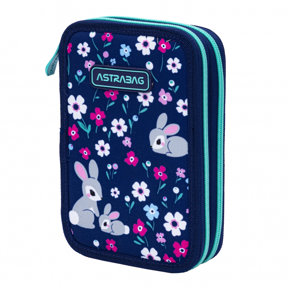 Penar dublu cu accesorii, Astra, Iepurași, AC21, 20,5 x 13 x 4,5 cm