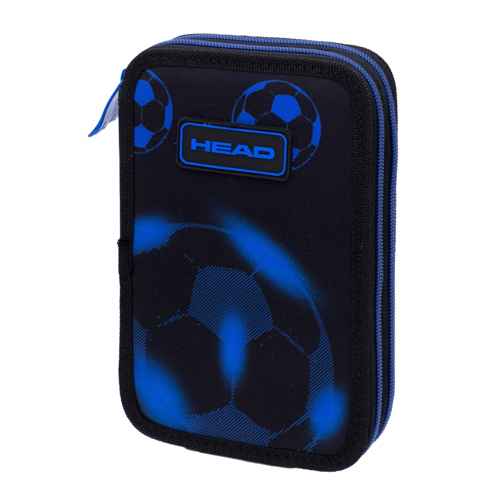 Penar dublu fara accesorii, Head, minge de fotbal albastru neon, AC2, 20,5 x 13 x 4.5 cm