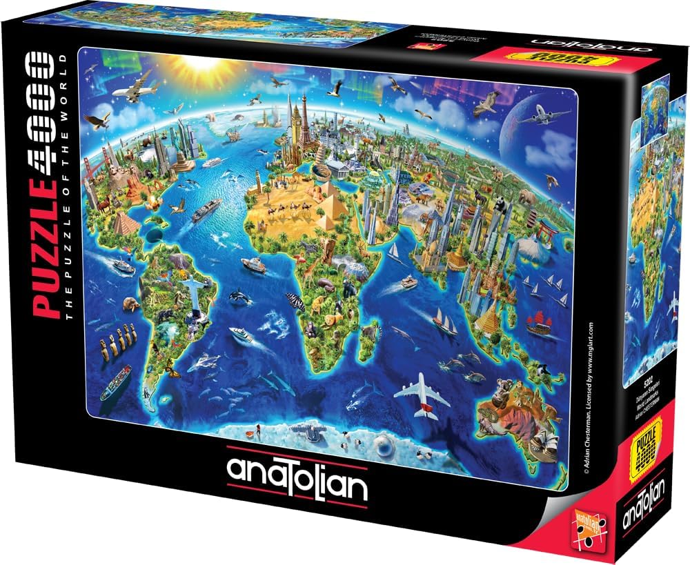 Puzzle, Anatolian, Repere Mondiale, 4000 de piese