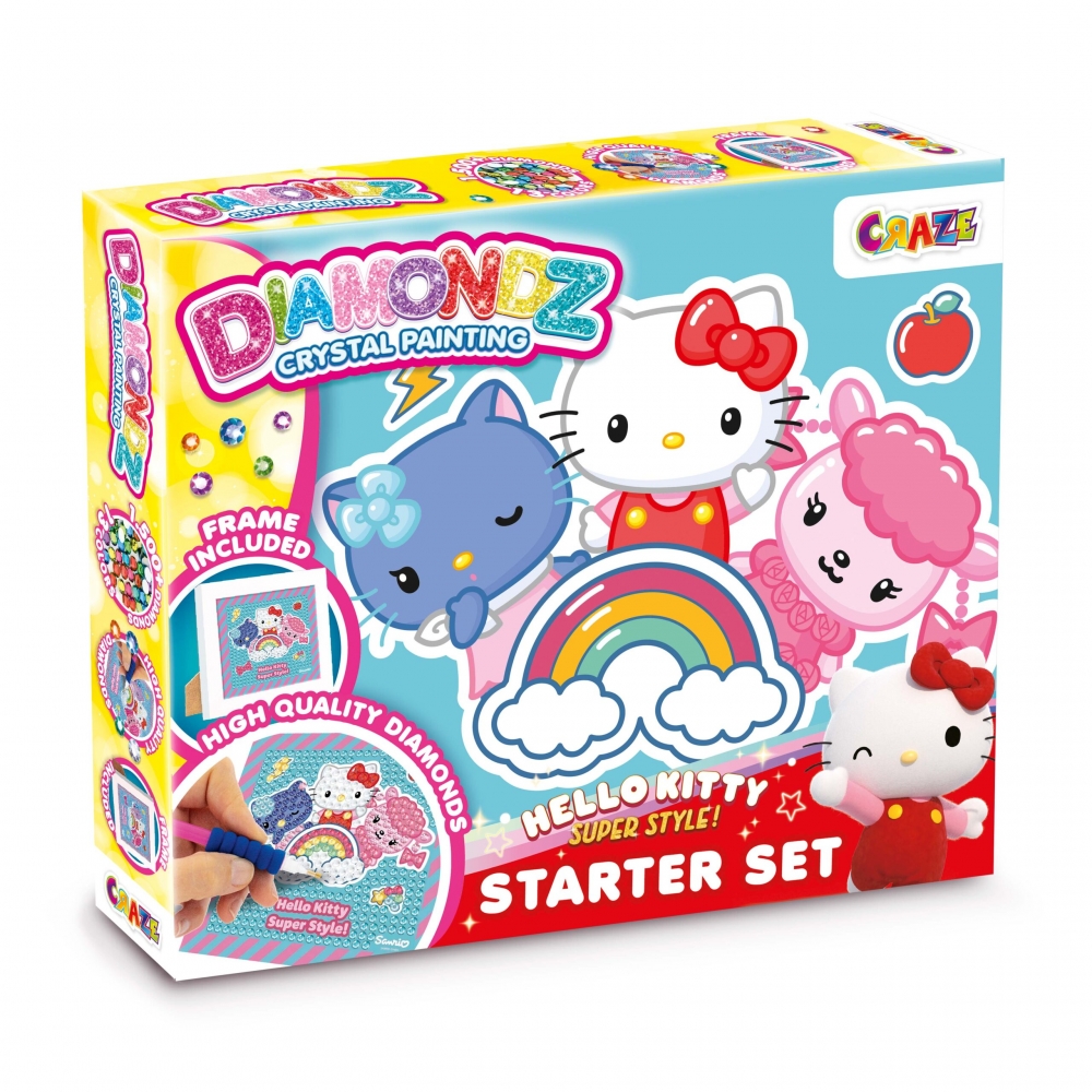 Set pictura cu diamant, Craze, DIAMONDZ, Hello Kitty pentru incepatori
