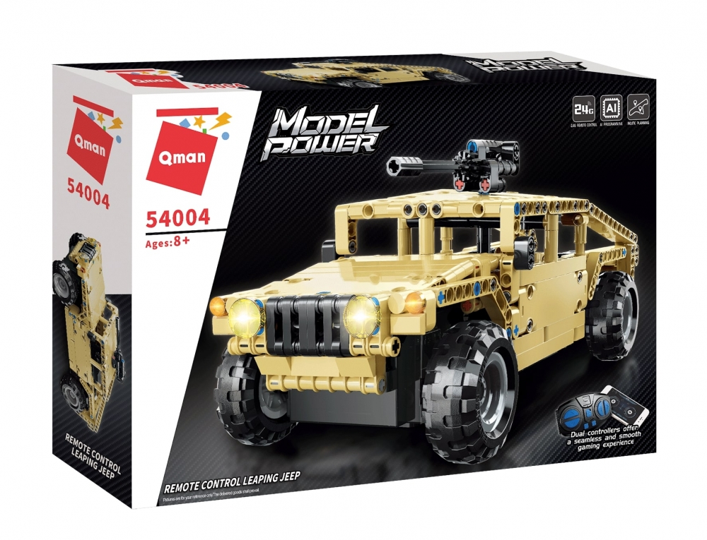 Set constructie, Qman, Model Power, RC Jeep, 413 piese