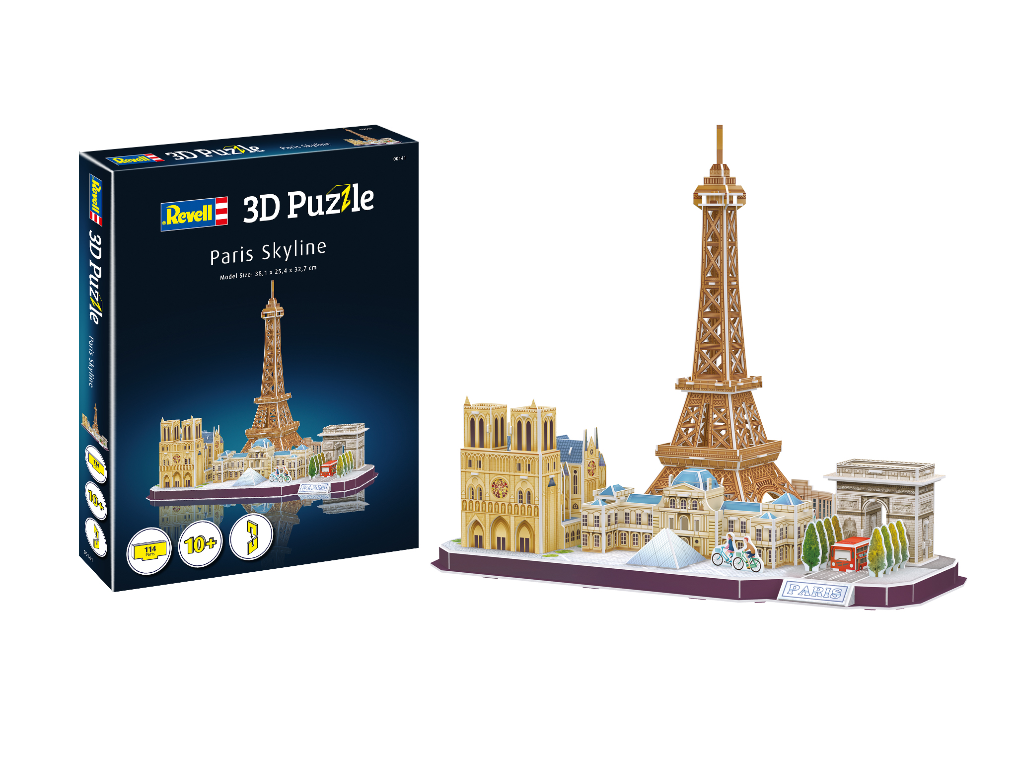 Puzzle, Revell, Sights of Paris 3D, 114 piese