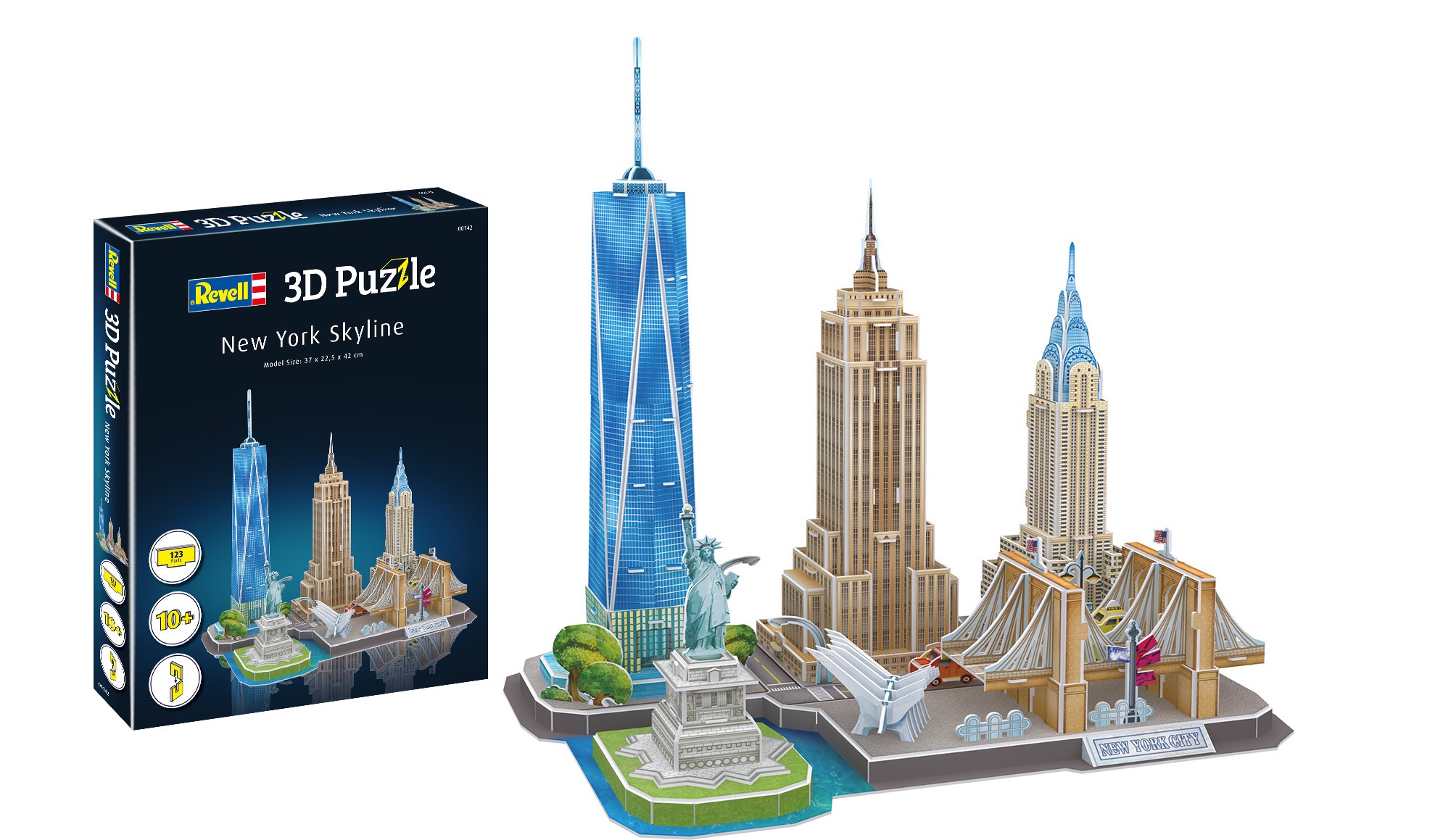 Puzzle, Revell, Landmarks of New York 3D, 123 piese