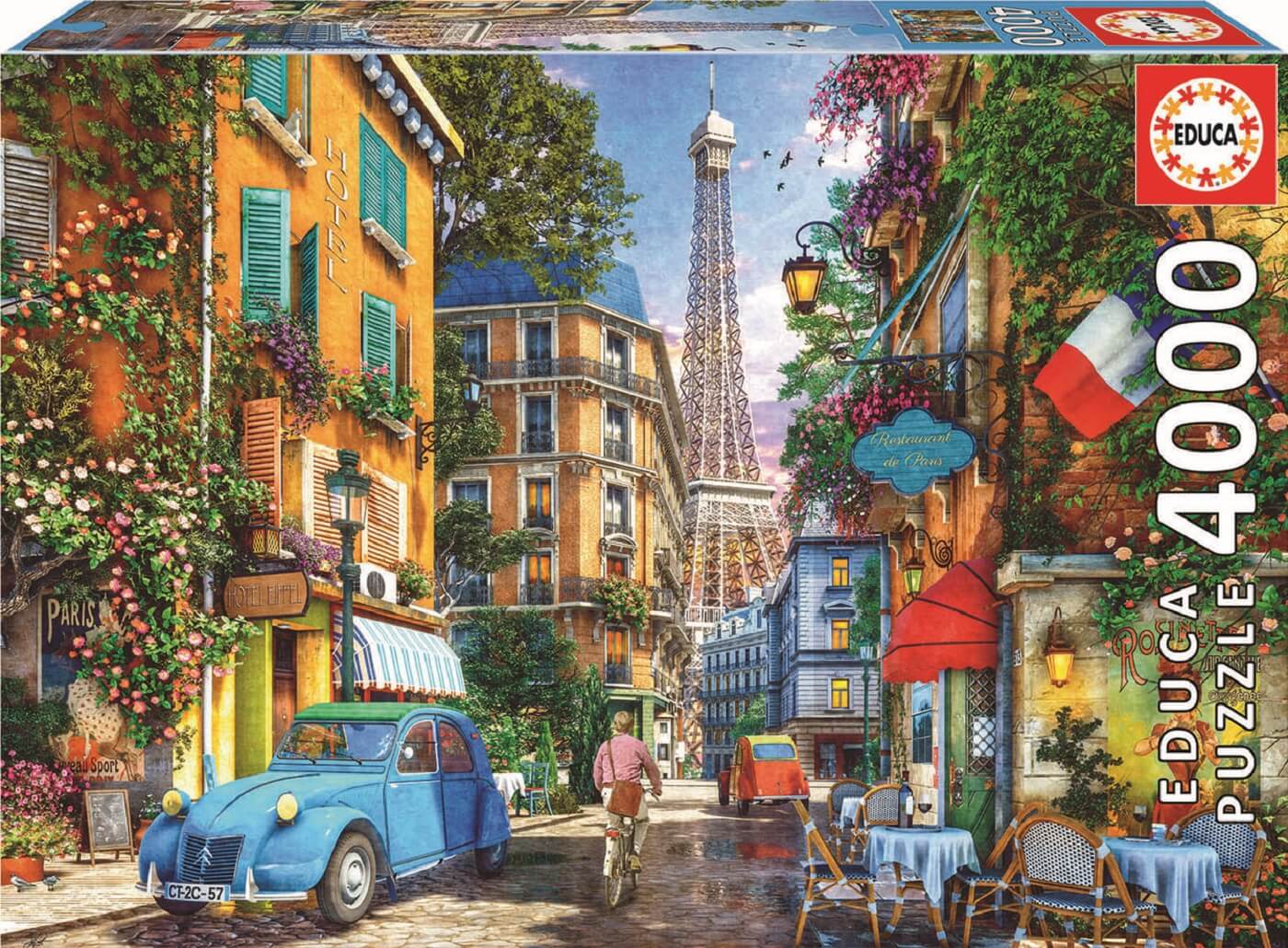 Puzzle, Educa, Străzile vechi din Paris, 4000 de piese