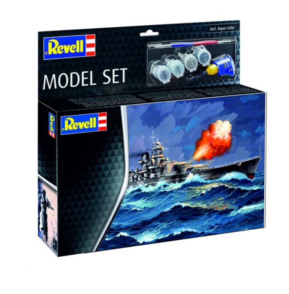 Set de asamblare, Revell, Battleship Gneisenau, 48 piese