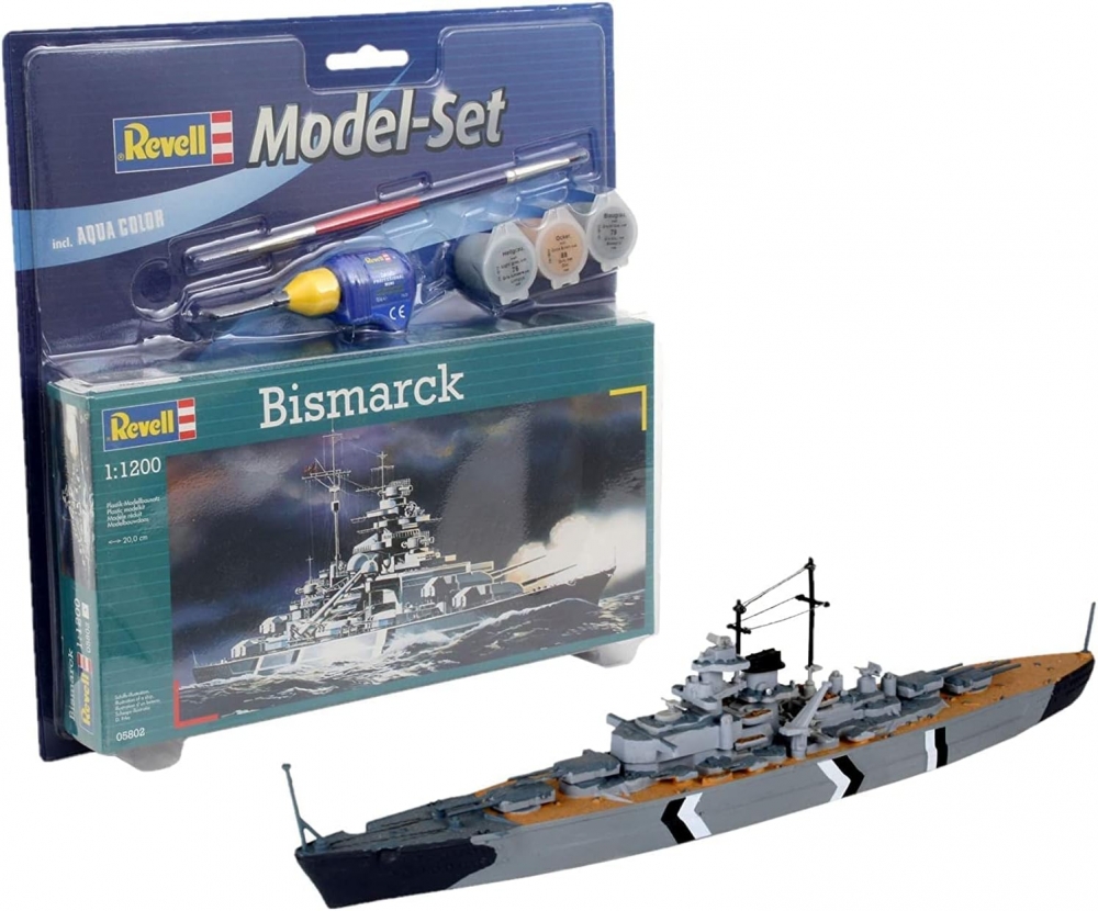 Navomacheta Revell Nava de lupta Bismarck Model Set