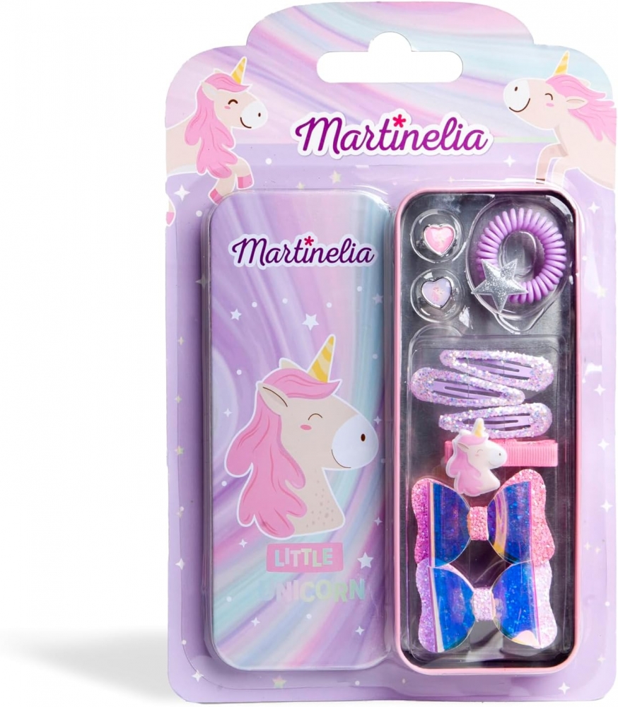 Set accesorii pentru par, Martinelia, Unicorn, 10 piese