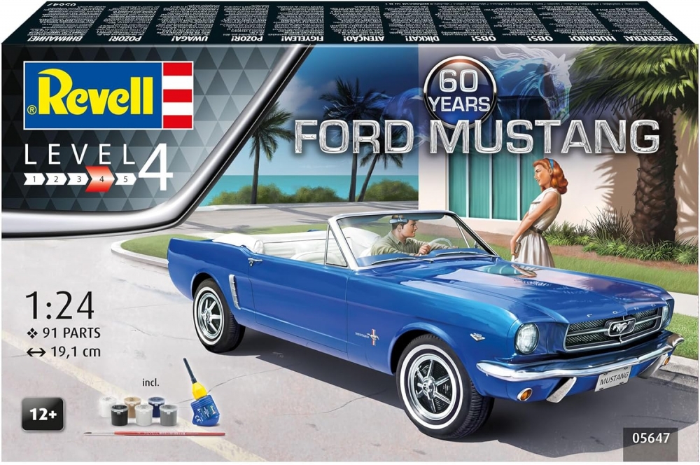Model de clădire, Revell, Ford Mustang 60th Gift Set, Kit