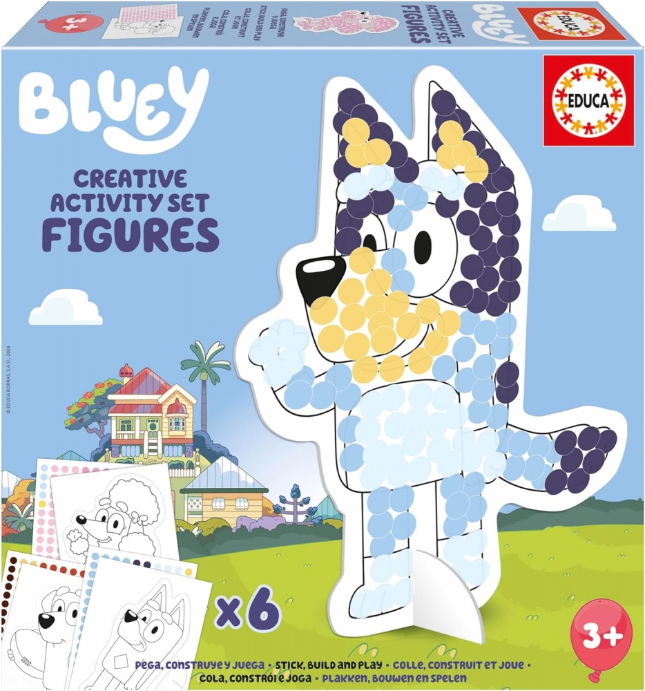 Set creativ, Educa, 3D, Figurine, Bluey