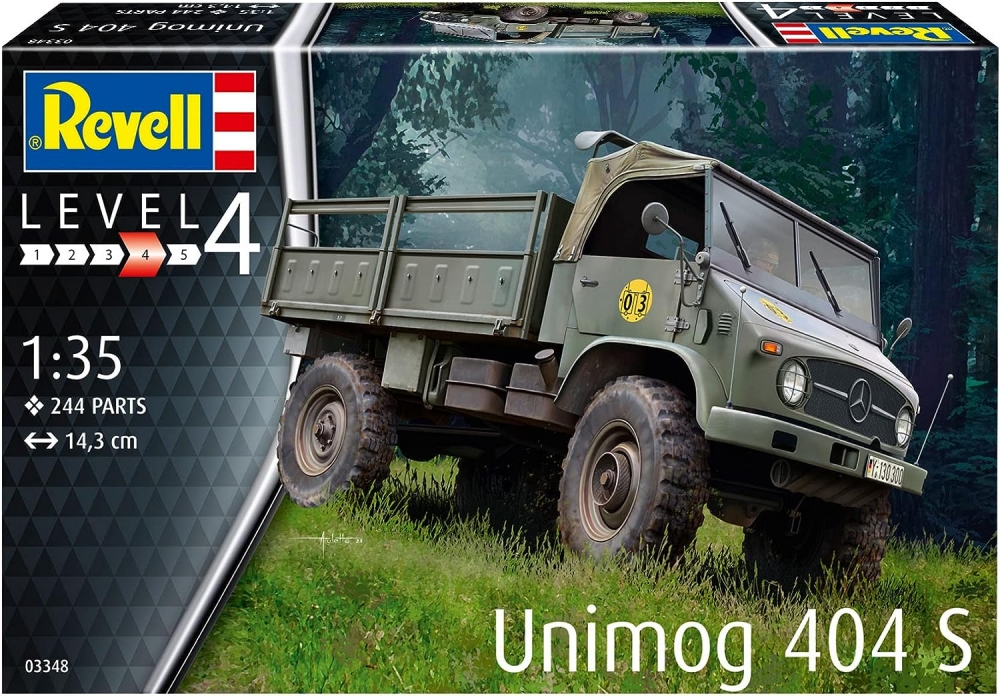 Macheta de asamblat, Revell, Unimog 404 S, 244 piese