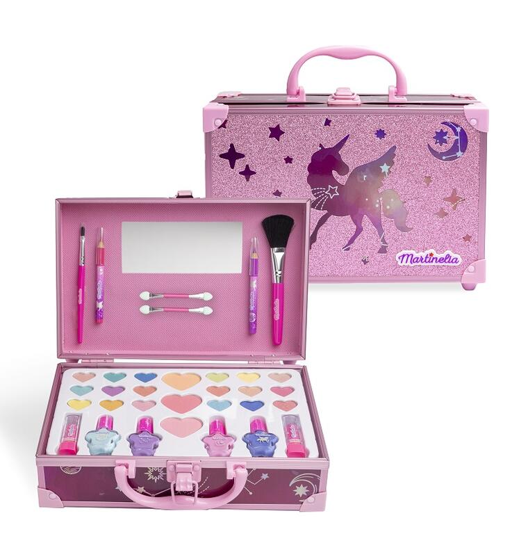 Set cosmetice intr-o cutie, Martinelia, Galactic Dreams, roz, 33 de piese