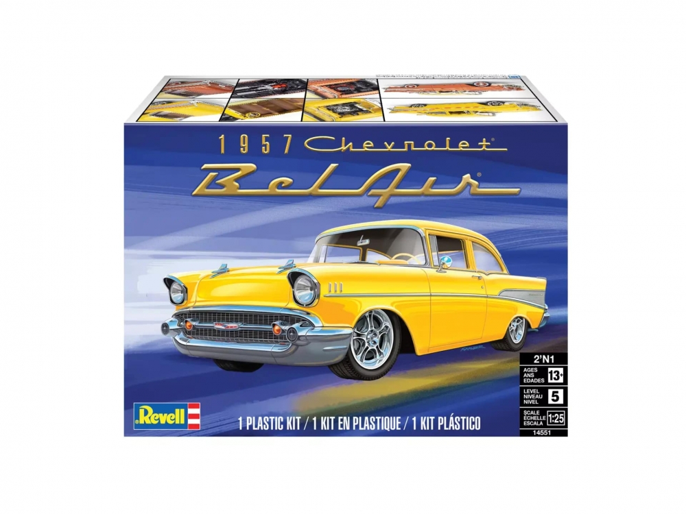 Macheta de asamblat, Revell, Chevrolet Bel Air 1957, 186 piese