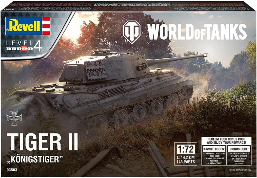 Macheta de asamblat tanc Tiger II Ausf. B 