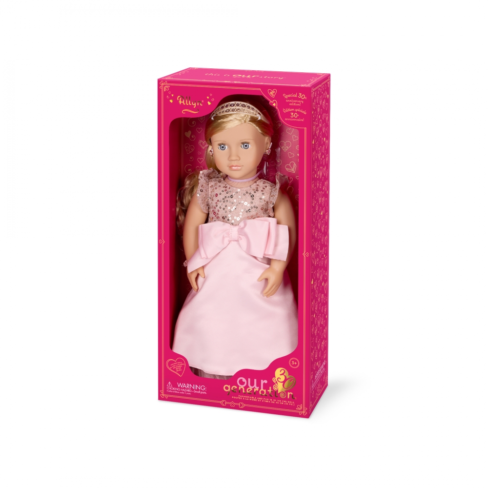 Păpușă, Battat, Our Generation, Aline, aniversare de 30 de ani, 46 cm