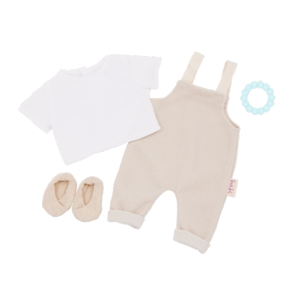 Set de accesorii pentru păpușă, Battat, Lulla Baby, salopetă, 4 piese