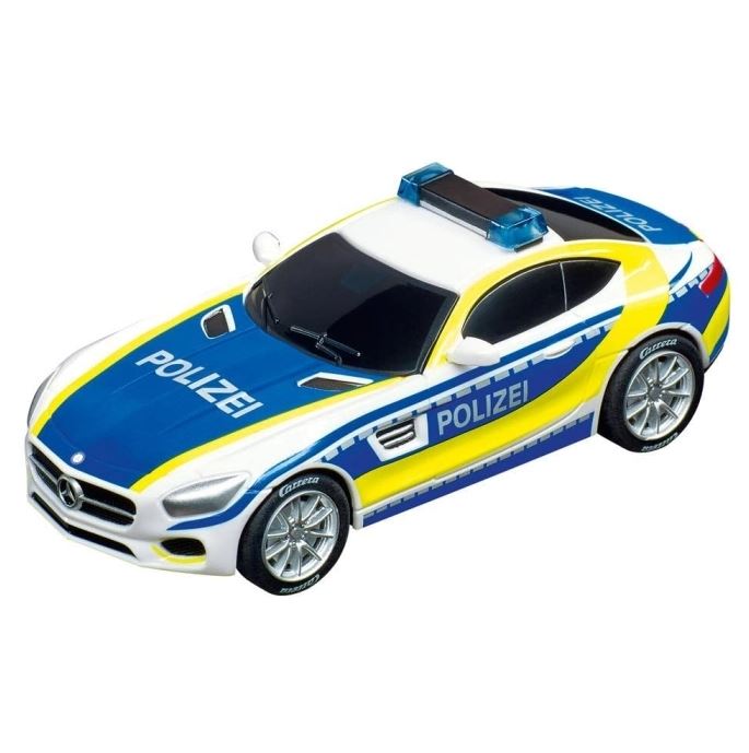 Mașină cu tracțiune spate, cu sunet și lumină, Carrera, Poliție, 1 bucată