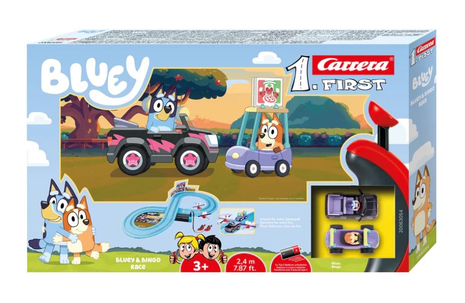 Set Carrera 1First Bluey KidsRace, Pista Masinute 2.4m