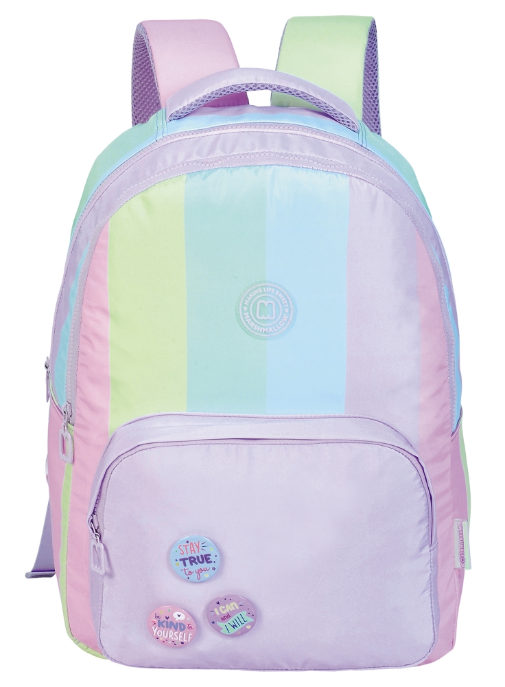 Rucsac scoala, Marshmallow, Playground, Violet, 43 x 33 x 18 cm