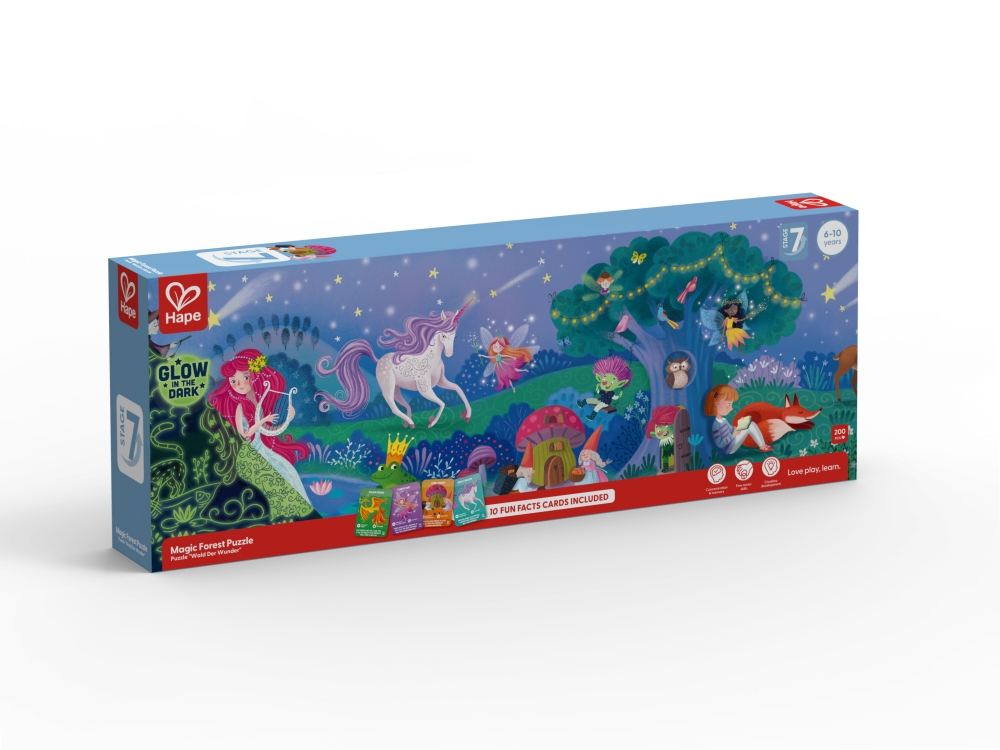 Puzzle fotoluminoscent - Zane, 200 piese, 6 ani+