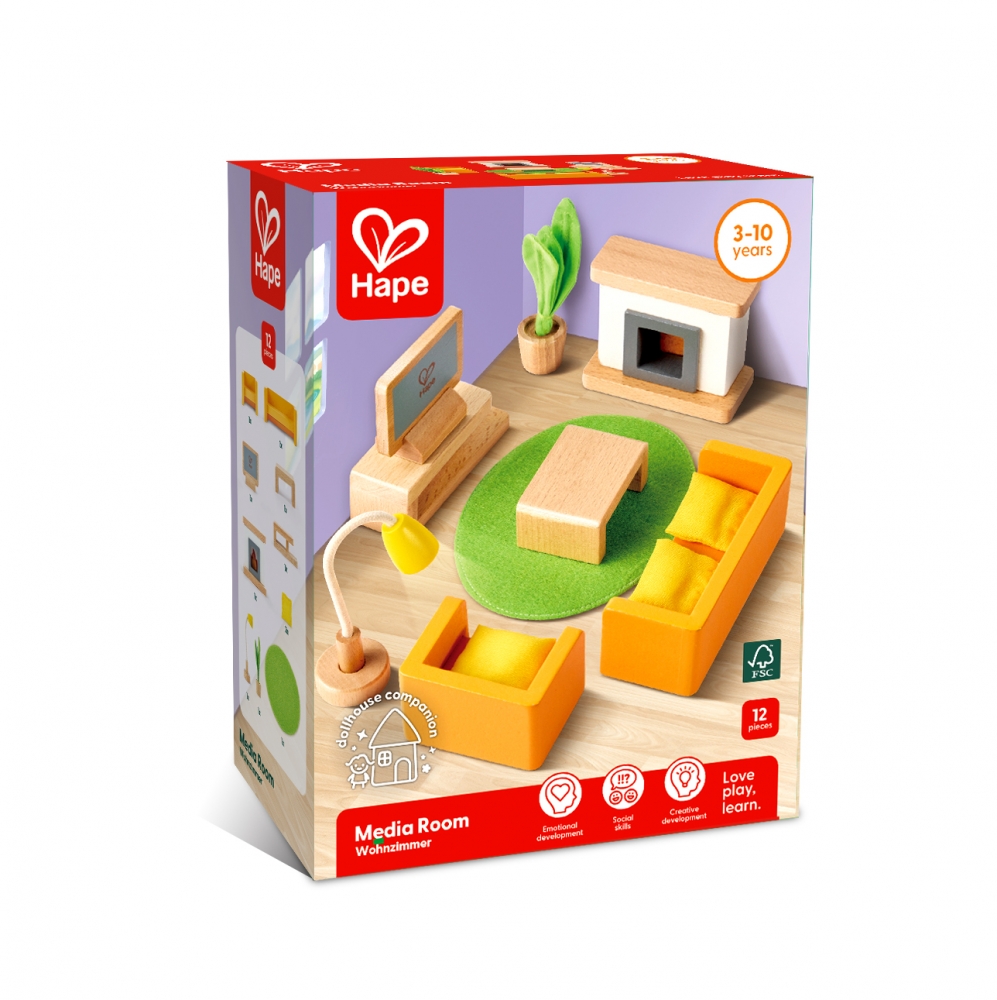 Mini mobilier, Hape, Sufragerie, 12 piese
