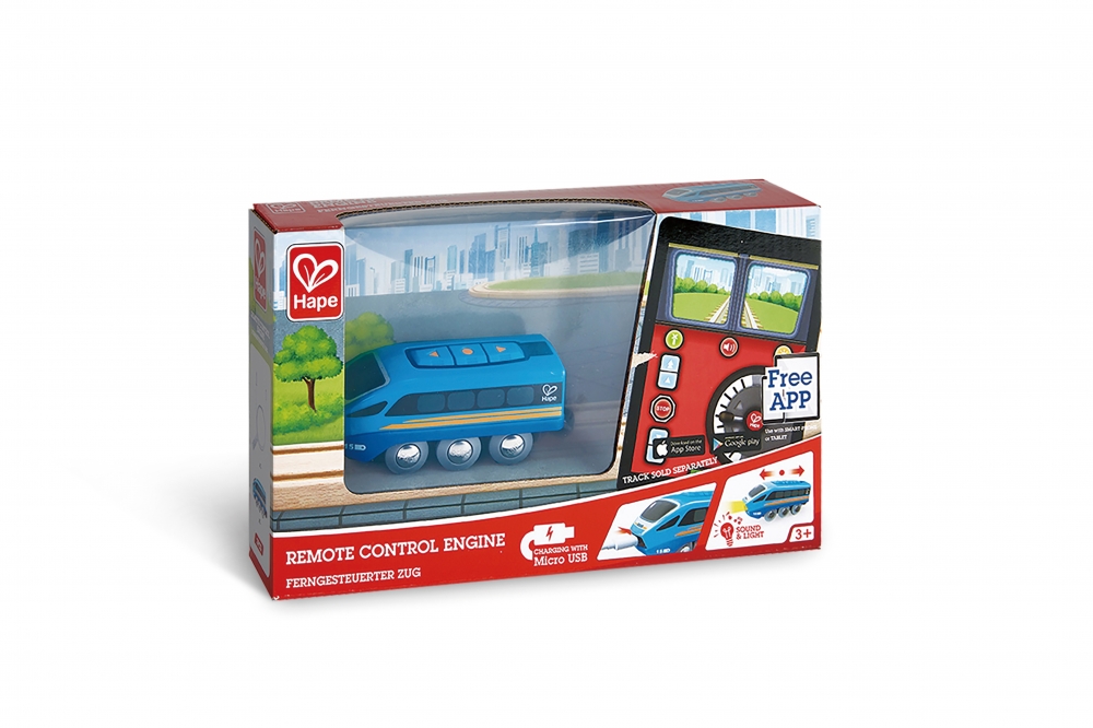 Tren cu control mobil Hape Multicolor
