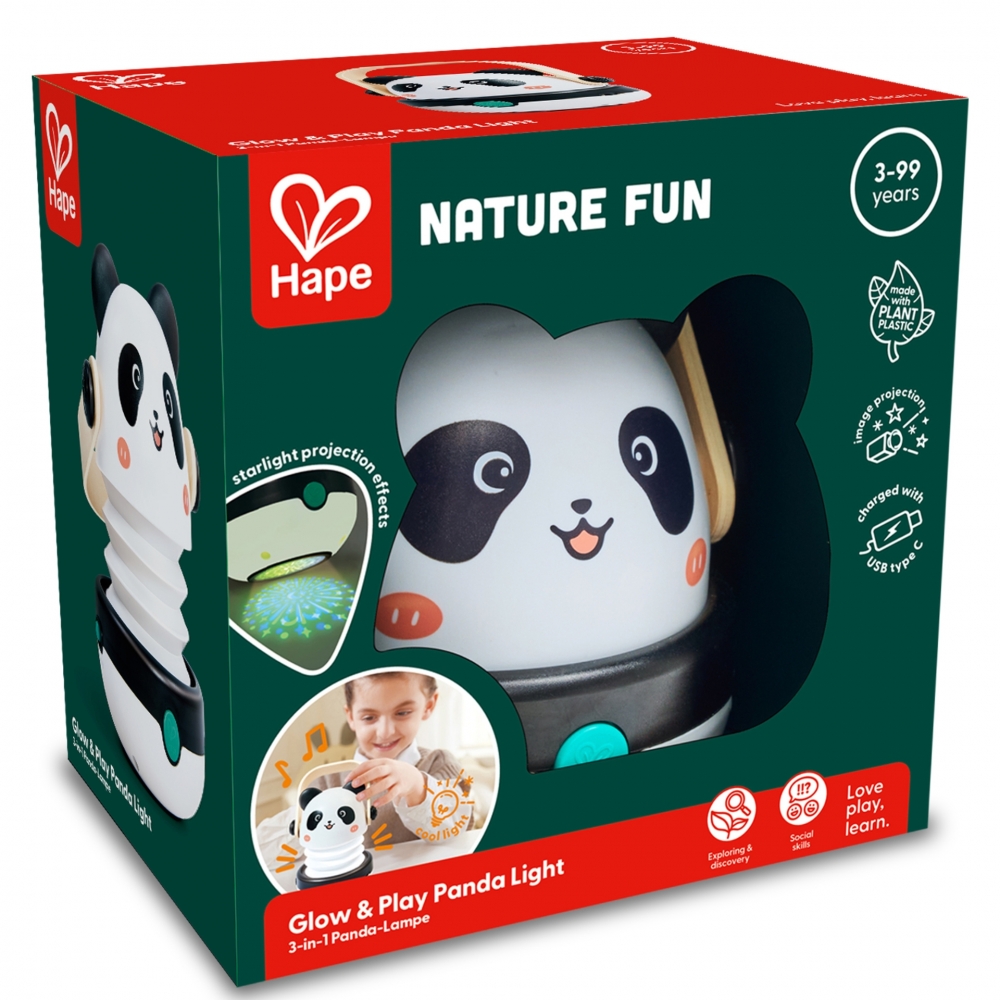 Lampă de noapte 3 în 1, Hape, Panda