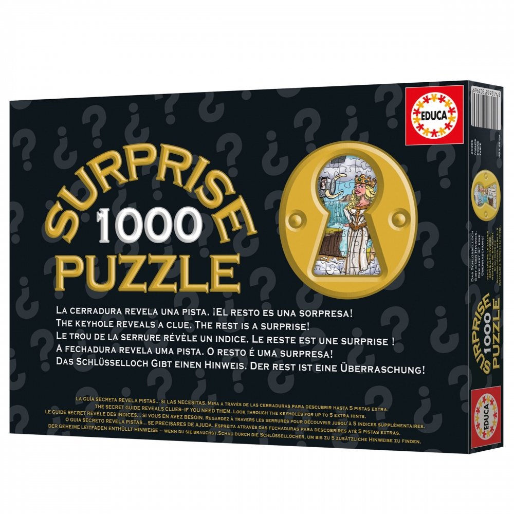 Puzzle surpriză, Educa, Cavalerii Mesei Rotunde, 1000 de piese