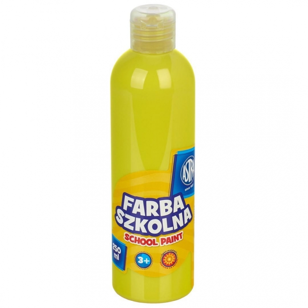 Vopsea scolara, Astra, Galben lamaie, 250 ml
