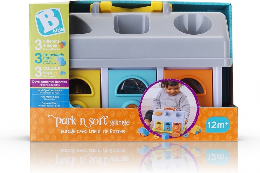 Jucarie pentru bebelusi, Infantino, B Kids, Sorter garage