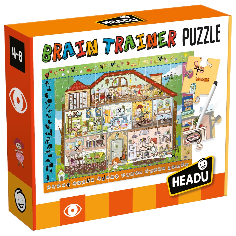 Puzzle Headu S.T.E.M. - Antrenarea mintii, 108 piese