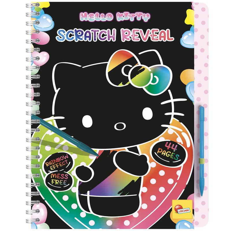 Trusa creativa, Lisciani, Hello Kitty, Dezvaluire prin zgarieturi, Carte de scratch