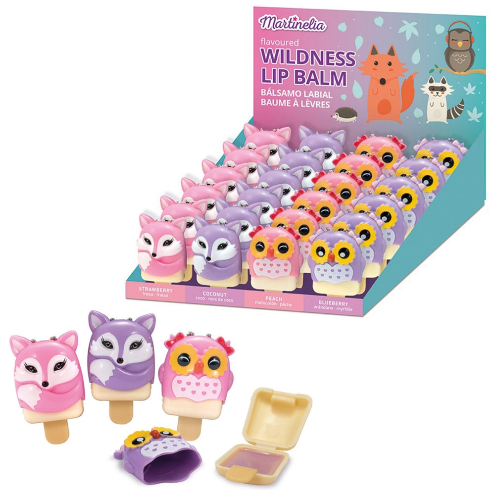 Balsam de buze pentru copii, Martinelia, Multicolor