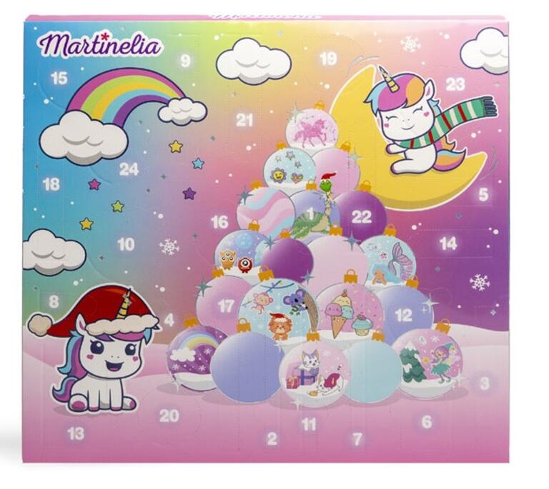 Calendar de Advent de Craciun, Martinelia, Unicorn, 24 buc
