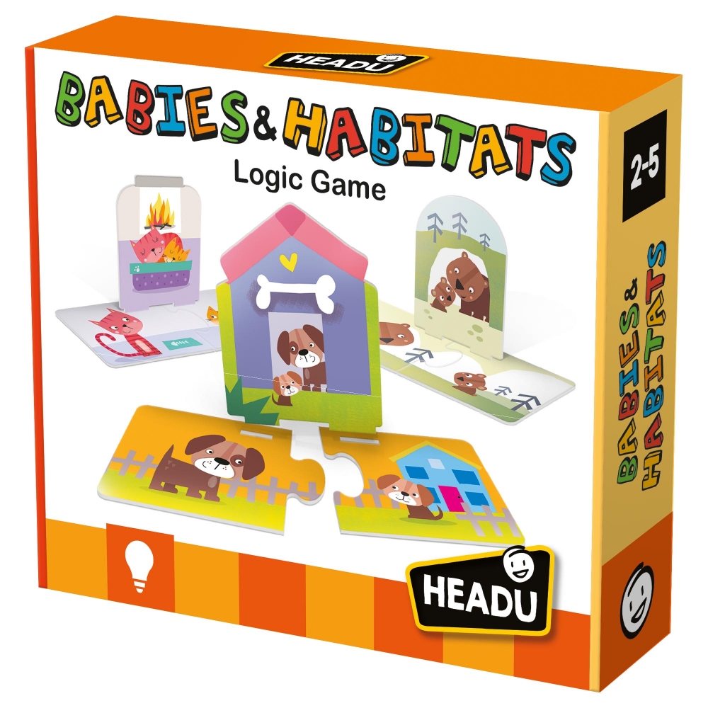 Puzzle Headu S.T.E.M. - Habitatul animalelor, 12 puzzle-uri