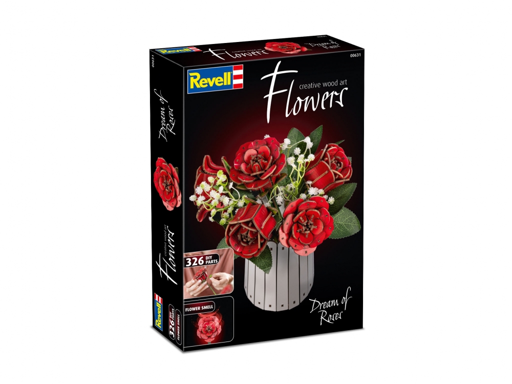 Kit de machetă din lemn, Revell, Visul Trandafirilor, 326 de piese
