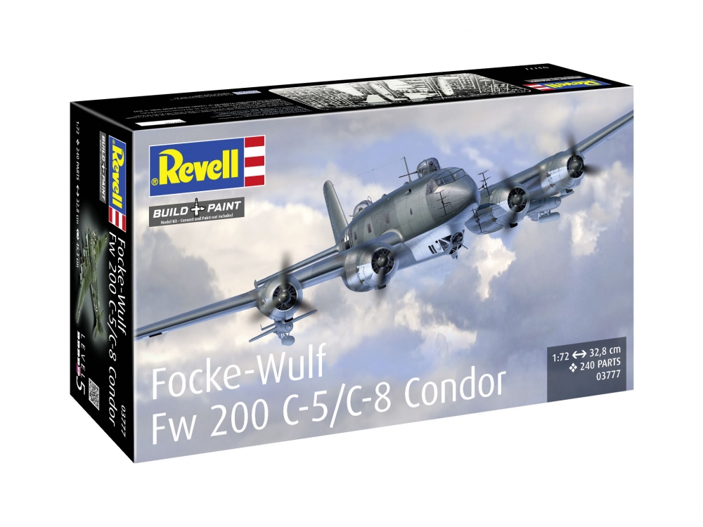 Macheta de asamblare, Revell, avion Focke-Wulf Fw 200 C-5/C-8, 240 de piese