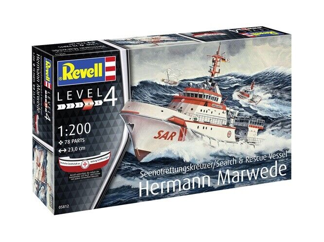 Model asamblat, Revell, Nava de salvare Hermann Marued