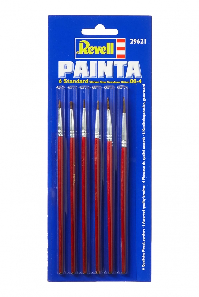 Set 6 pensule pentru vopsit machete Revell