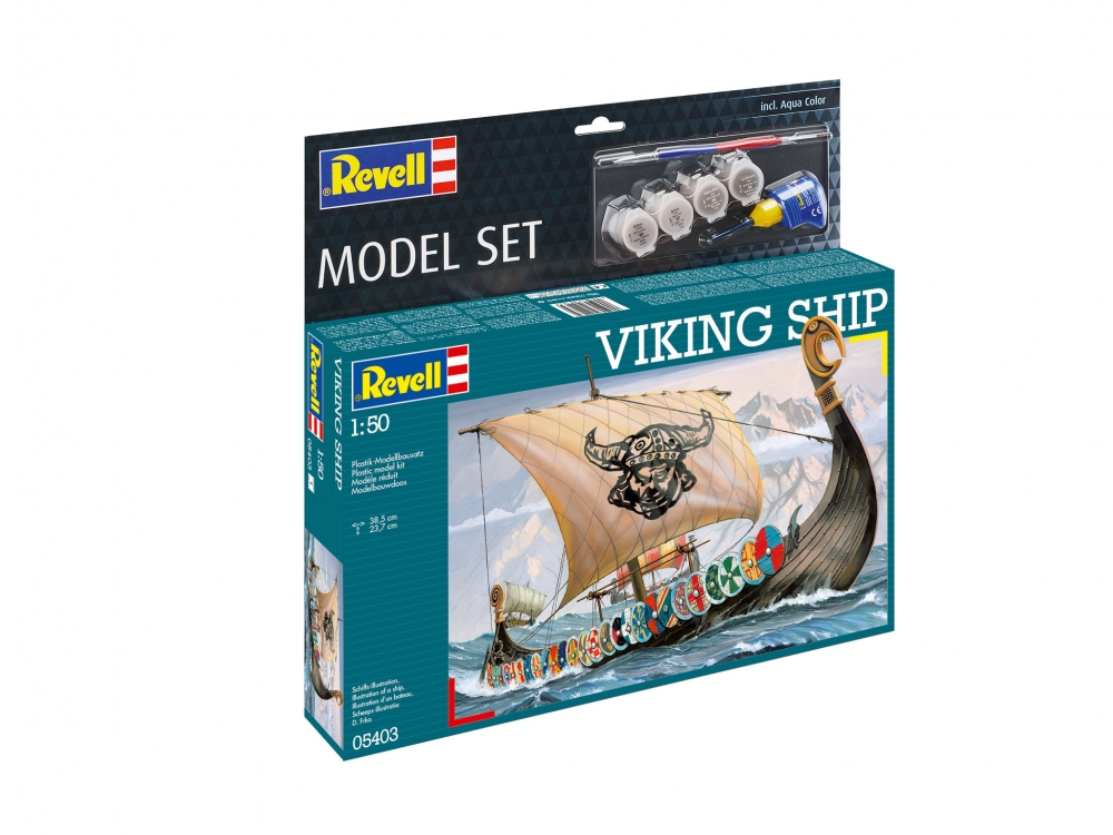 Model de asamblare, Revell, navă vikingă, 131 de piese