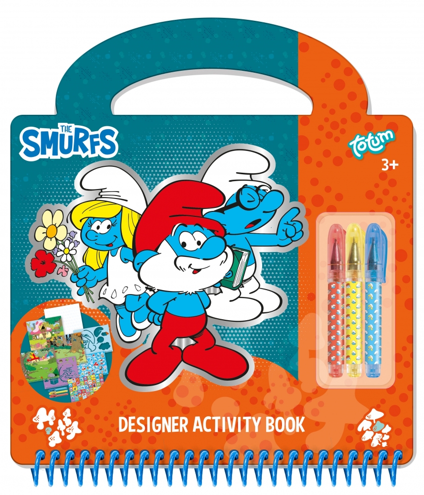 Set creativ, Totum, Strumfi, Caiet de activitati