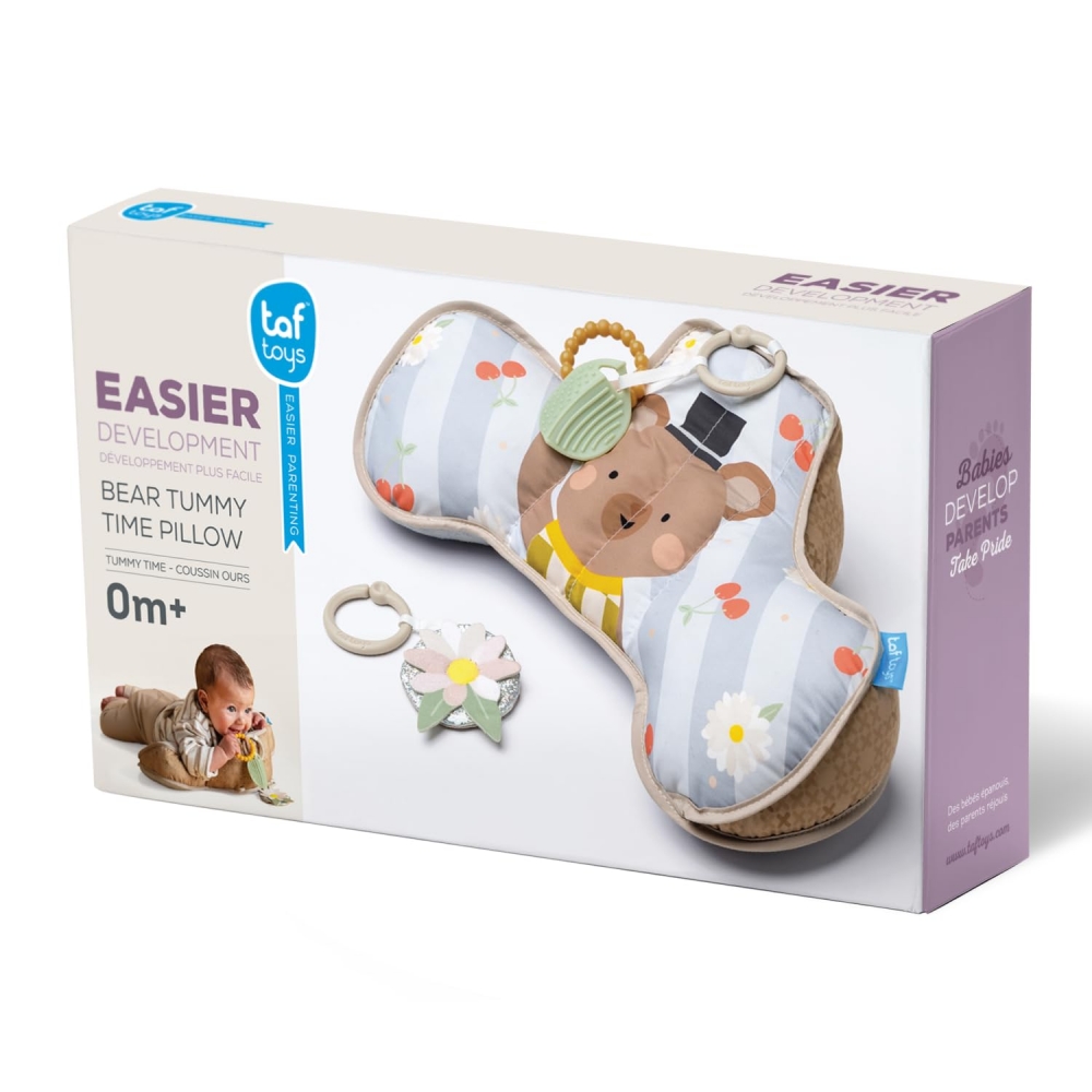 Perna de plus pentru bebelusi, Taf Toys, ursulet de plus, 40 x 27 x 11 cm