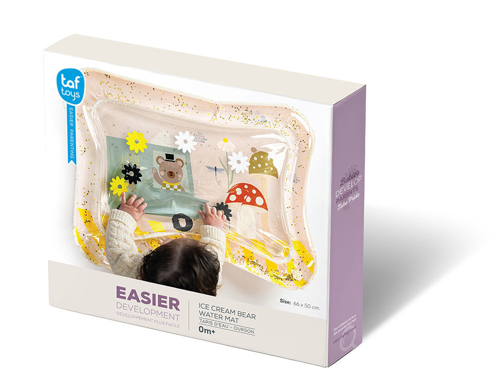 Saltea de apa pentru bebelusi, Taf Toys, ursulet de plus, 66 x 50 cm