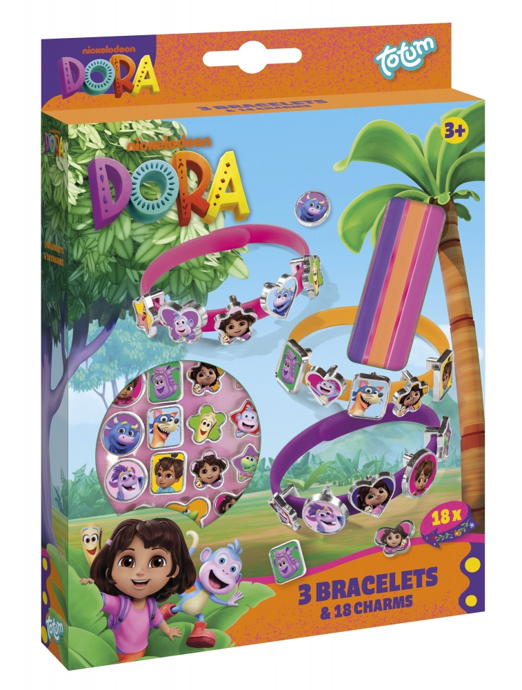 Set creativ, Totum, Dora, bratari DIY, 3 piese