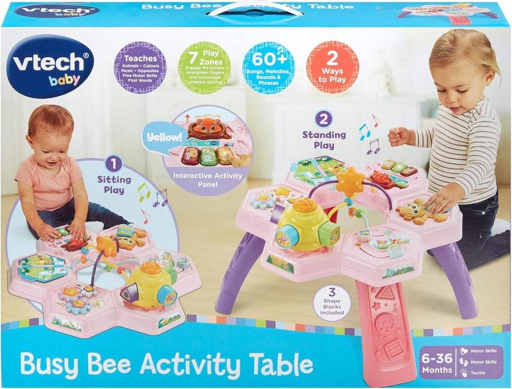 Jucarie interactiva, Vtech, Masa de joaca, Roz