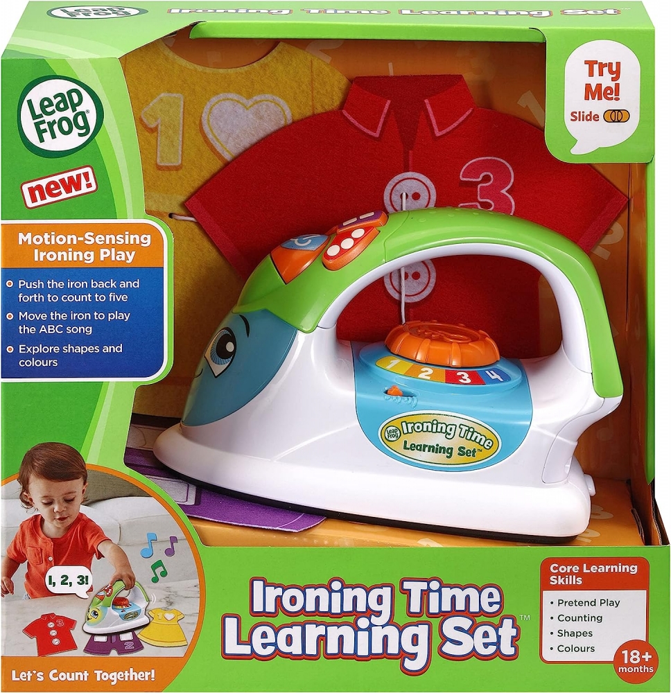 Jucarie interactiva, Leap Frog, Fier de calcat educational cu haine de calcat, 24.1 x 25 x 13.3 cm