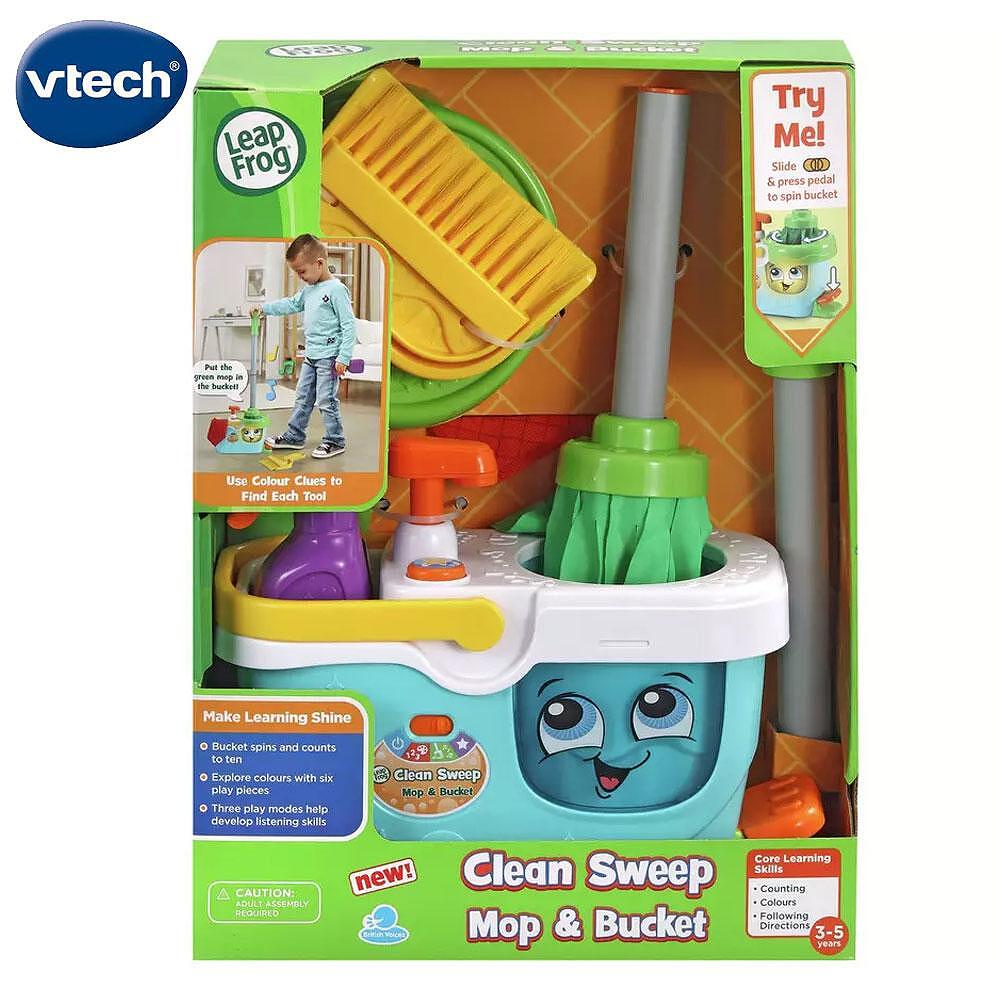 Jucarie interactiva, Leap Frog, Galeata cu accesorii de curatare, 8,1 x 28,8 x 13,3 cm