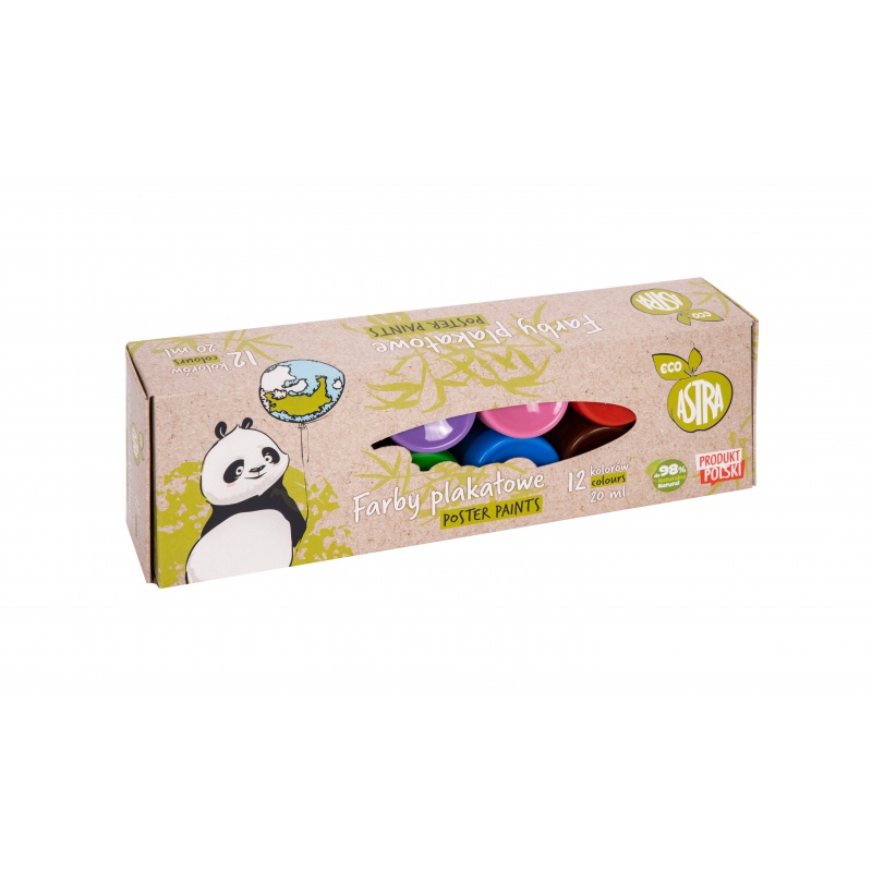 Set vopsea poster, Astra ECO, 20ml, 12 culori