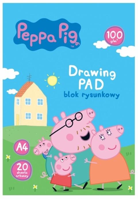 Bloc de desen PEPPA PIG A4, Astra, 100g, 20 coli